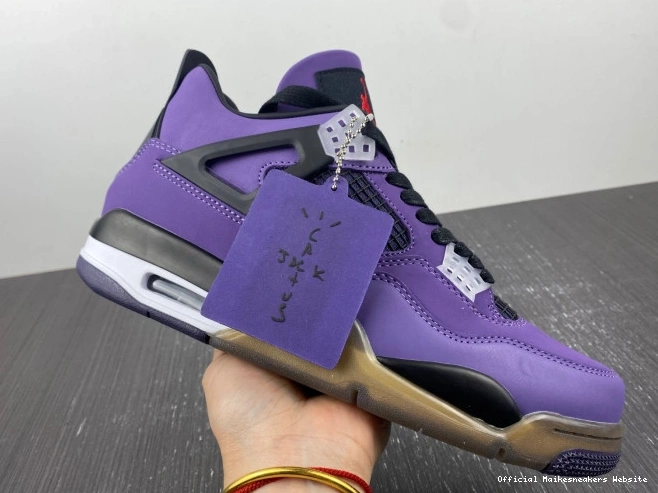 Official Maikesneakers Travis Purple Jordan Family) 766296 4 and LN4 Retro Scott (Friends 0812
